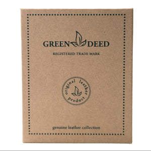 Leather Wallet with Hunting Motif – Rustic Brown