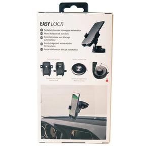 Car Phone Holder for Windshield & Dashboard with Automatic Lock