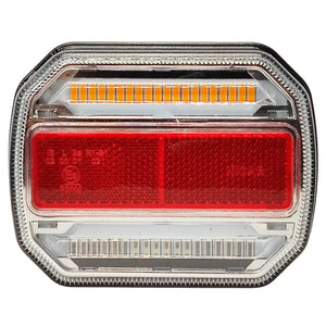 LED Trailer Tail Light with 4 Functions & Reflector, 12V/24V