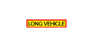 Long Vehicle Warning Sticker