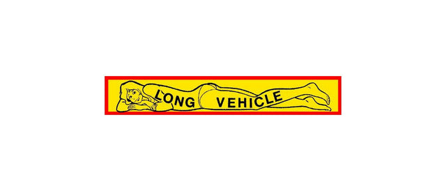 Long Vehicle Sticker with Woman Graphic – 67 x 10 cm