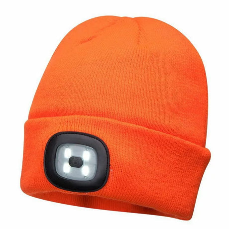 Rechargeable LED Beanie Hat with Dual Lights