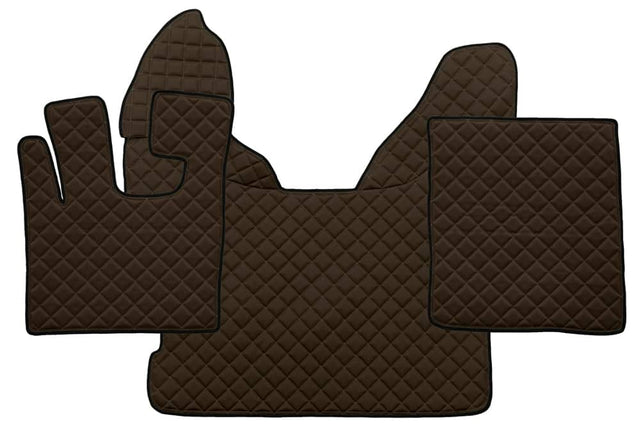 Quilted Faux Leather Truck Floor Mat for DAF XF 105 Automatic