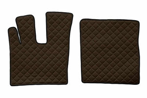 Quilted Faux Leather Floor Mat for DAF XF Euro 6 Automatic