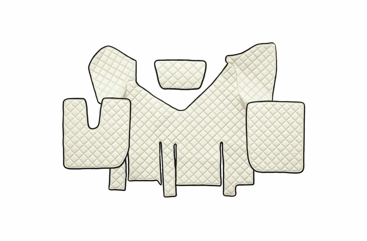 Quilted Faux Leather Floor Mat for Iveco Stralis XP Automatic with Built-in Fridge (2013-)