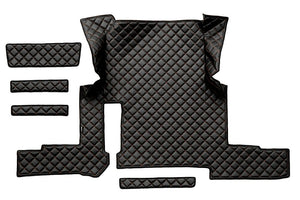 Quilted Faux Leather Floor Mat for MAN TGX Automatic (2018-2020) – Single Drawer