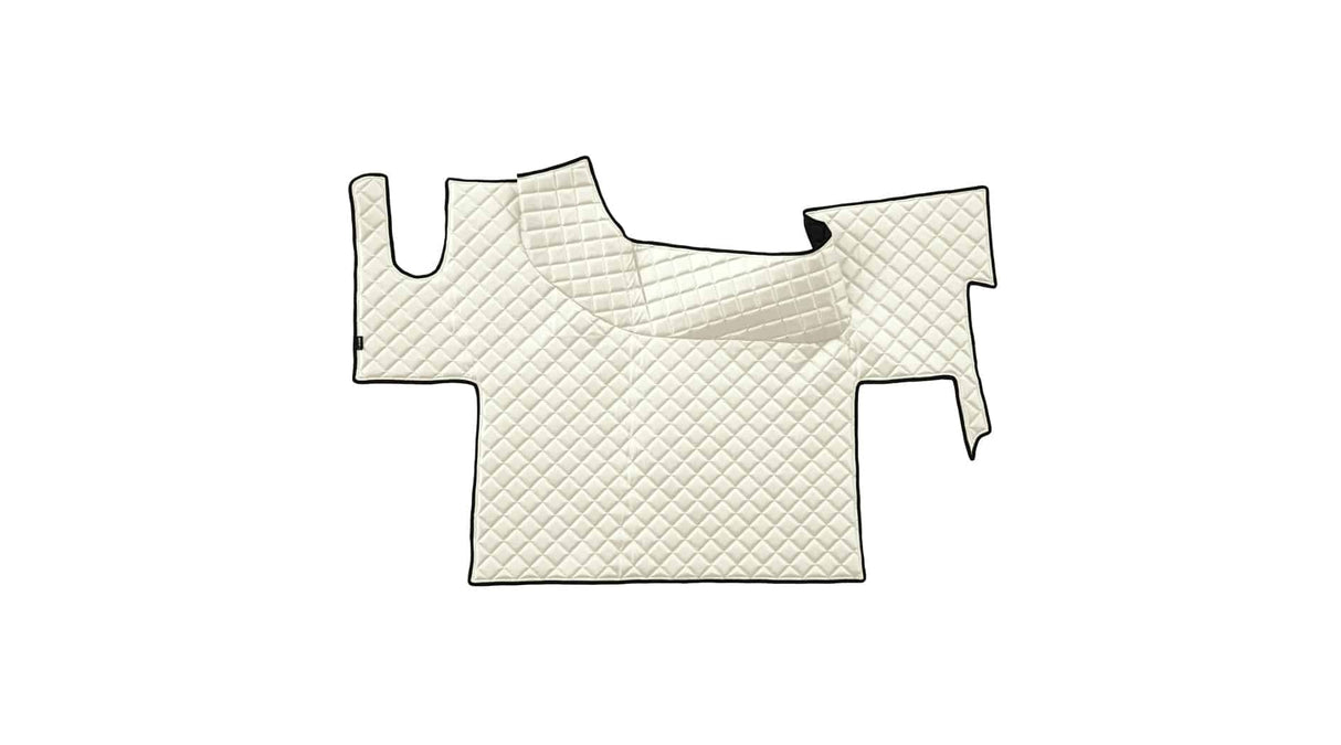 Quilted Faux Leather Floor Mat for Renault T Flat-Floor