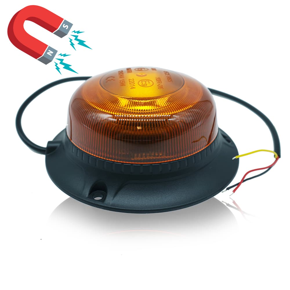 Mini Amber LED Strobe Light 12V/24V 18 LEDs