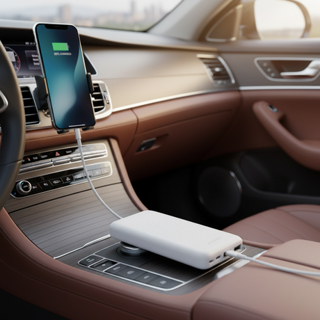 10,000mAh Power Bank – White