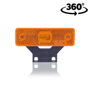 Built-in LED Position Light with Amber Lens and Holder