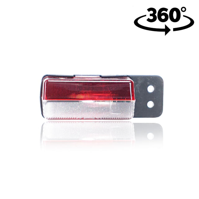 Red-White Position Lamp with Flat Mount