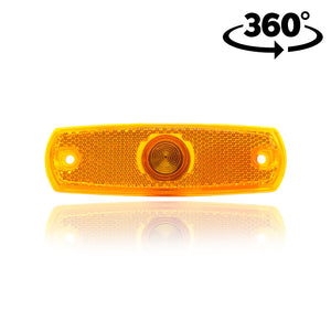 Oval Amber Position Lamp 126x38mm for Bus