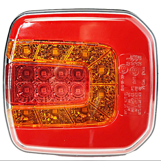 Universal 3-Function LED Rear Light Cube 12/24V (Non-Reflector)