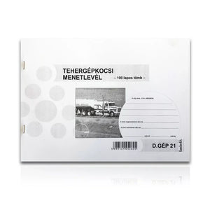 DG21 Truck Logbook Form