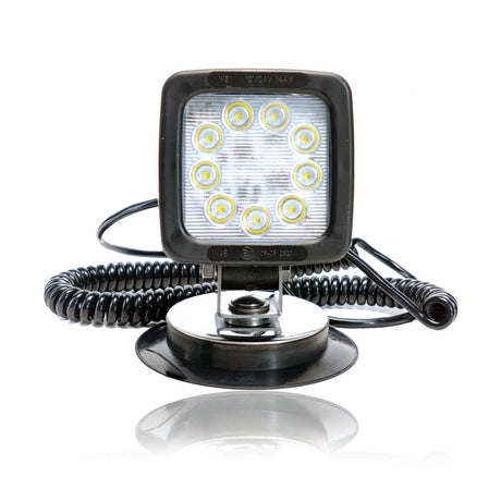 Square LED Work Light with Magnetic Base and Cigarette Lighter Plug