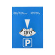 Parkovacia kotúčová karta 15×11 cm