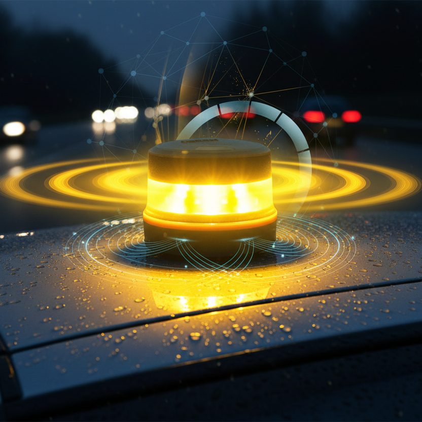 Osram LED-Warnleuchte V16, gelb – 360° Sichtbarkeit, magnetisch