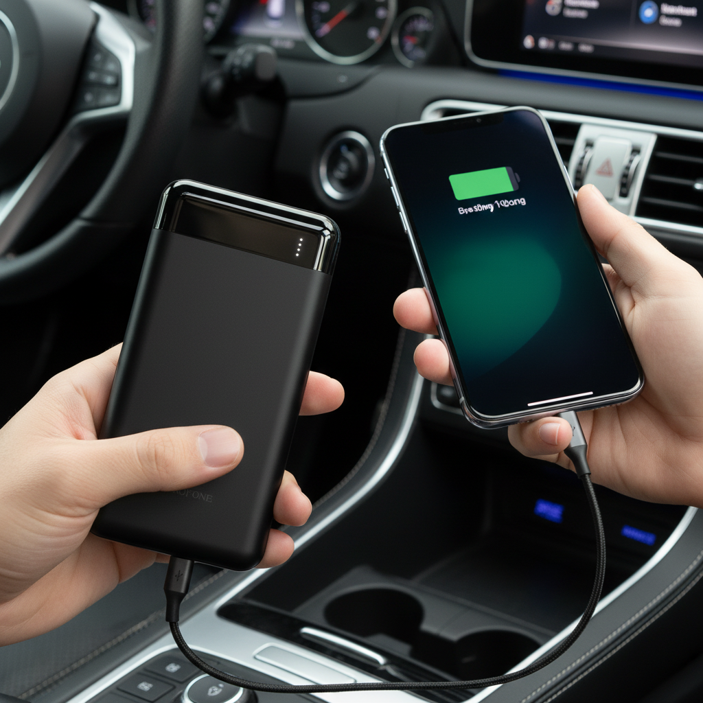 Powerbanka Borofone 20 000 mAh, rychlé nabíjení PD20W + QC 3.0, černá