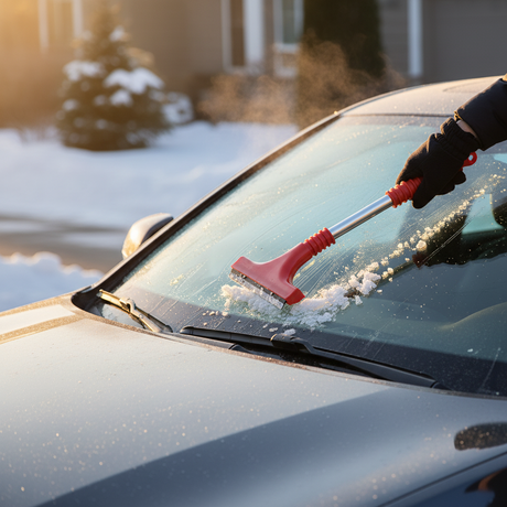 Ice Scraper with Handle and Copper Blade – 30cm